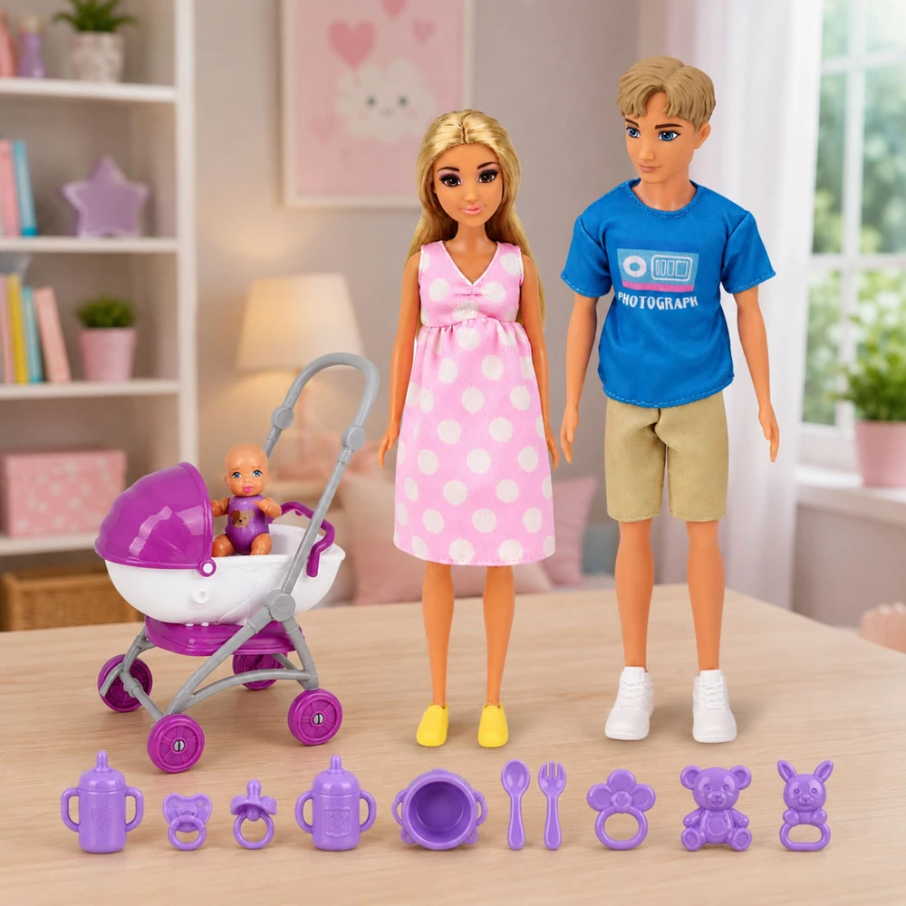 Lean Toys Lėlių rinkinys 3 vnt.