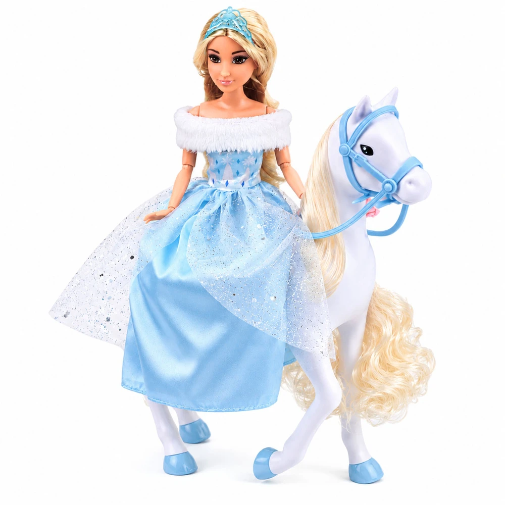 Lalka Lėlė ir arklys 30 cm