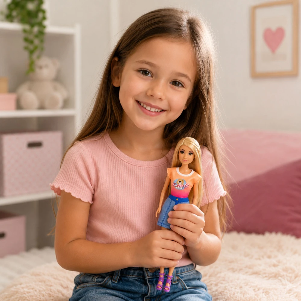 Lalka Lėlė 30 cm su šunimi ir priedais