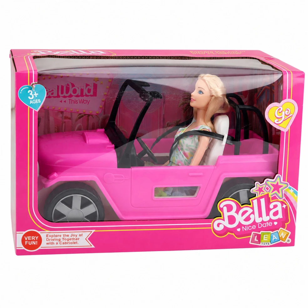 Lalka Lėlė su automobiliu 30 cm