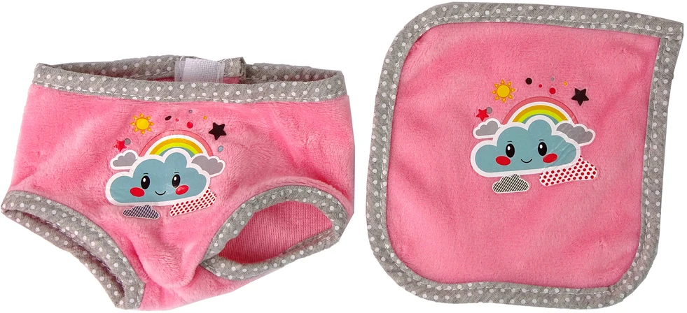 Lean Toys Lėlė kūdikis su rožine suknele
