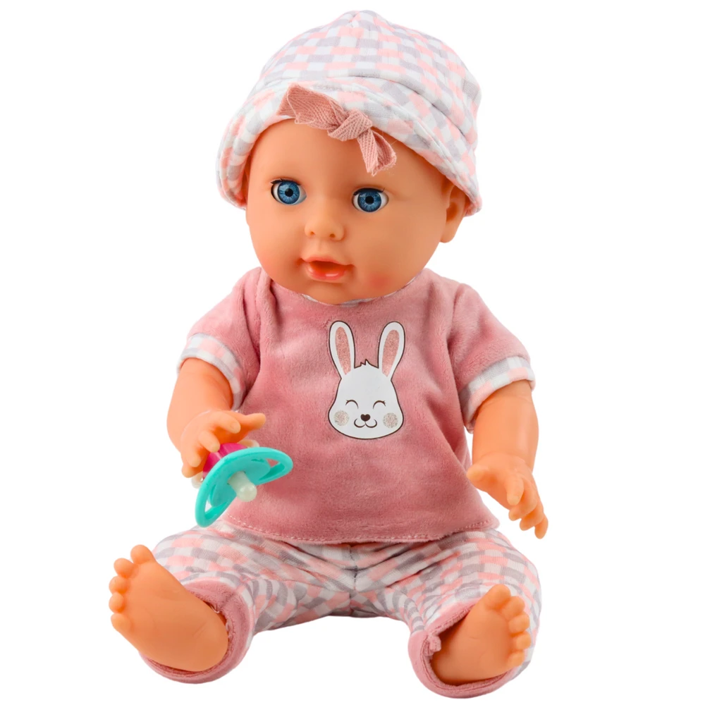 Lalka Lėlė Baby Doll su priedais rožinis rinkinys