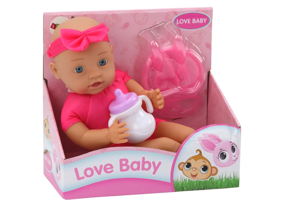 Lalka Lėlė su priedais Lean Toys Love Baby, 31 cm