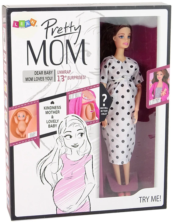 Besilaukianti lėlė su priedais Lean Toys
