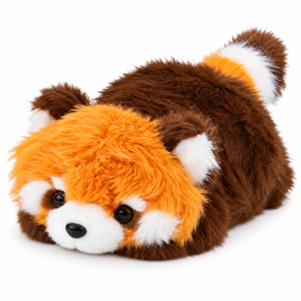 Lean Toys Pliušinis žaislas - raudonoji panda, 16 × 10 × 8 cm