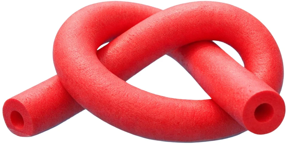 Lean Toys Putplasčio plaukimo lazdelė kūno atramai vandenyje, vaikams ir suaugusiems, 150 cm, raudona