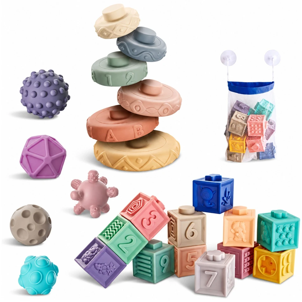 Lean Toys Edukacinės kaladėlės 27 vnt.