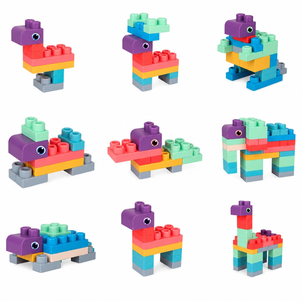 Lean Toys Sensorinės kaladėlės 30 vnt.
