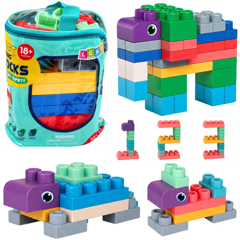Lean Toys Sensorinės kaladėlės 30 vnt.