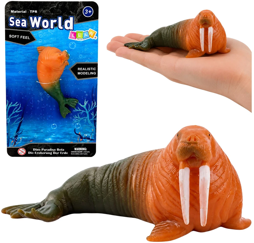 Lean Toys Guminė moržo figūra 13 cm