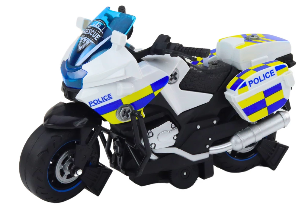 Lean Toys Policijos motociklas su šviesomis ir garsais vaikams