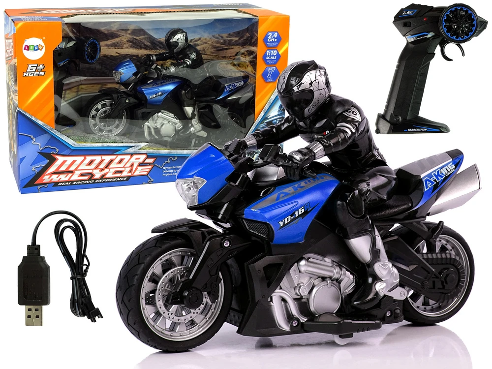 Lean Toys Valdomas motociklas 1:10