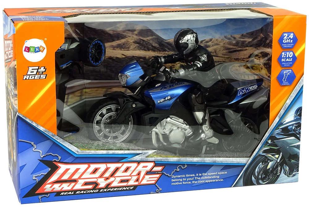 Lean Toys Valdomas motociklas 1:10