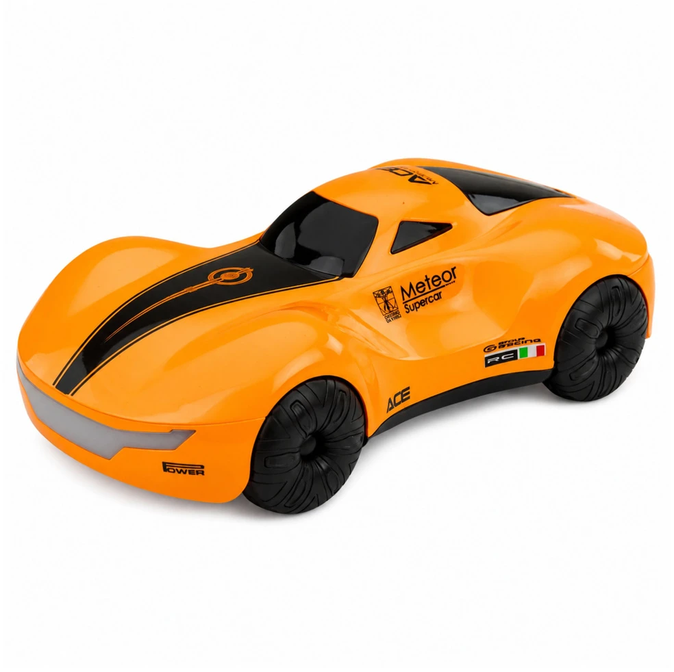 Lean Toys Nuotoliniu būdu valdomas automobilis su gestų valdymu ir garų efektu, oranžinis, 24,2 × 13 × 8 cm