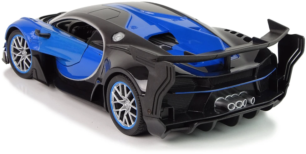 Lean Toys Radijo bangomis valdomas automobilis Bugatti mėlynas