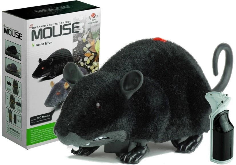 Mysz Nuotoliniu būdu valdoma pelė Lean Toys, juoda
