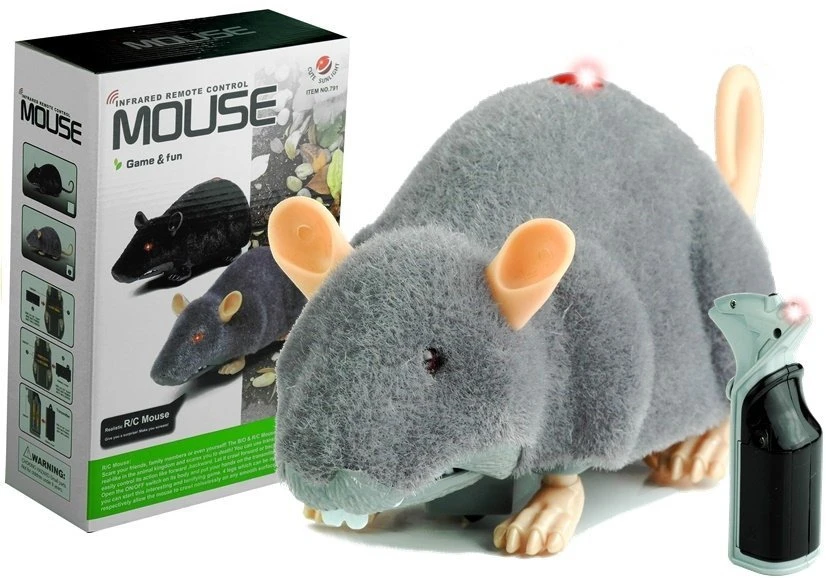 Mysz Nuotoliniu būdu valdoma pelė Lean Toys, pilka