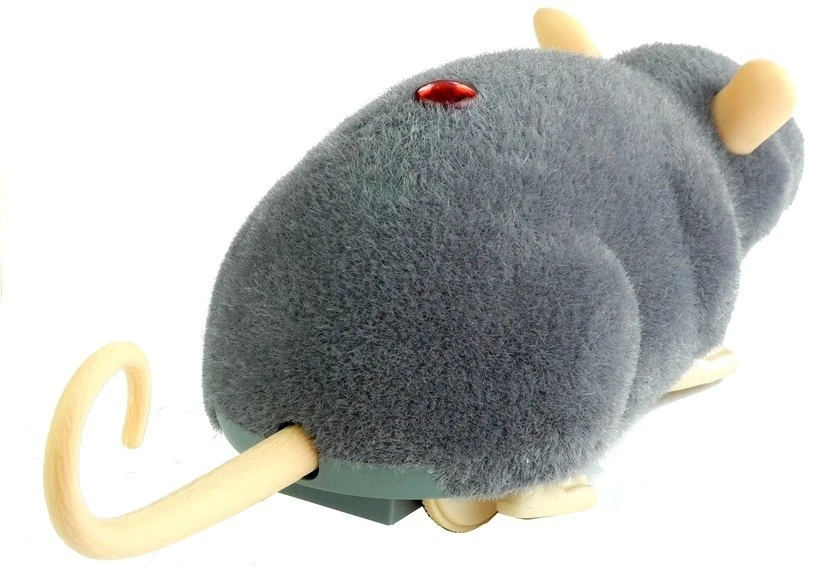 Mysz Nuotoliniu būdu valdoma pelė Lean Toys, pilka