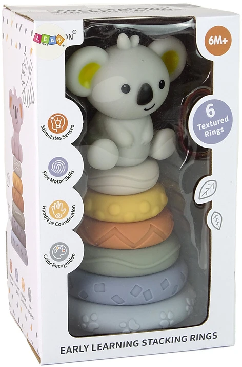Piramida Koalos piramidė kūdikiams Lean Toys