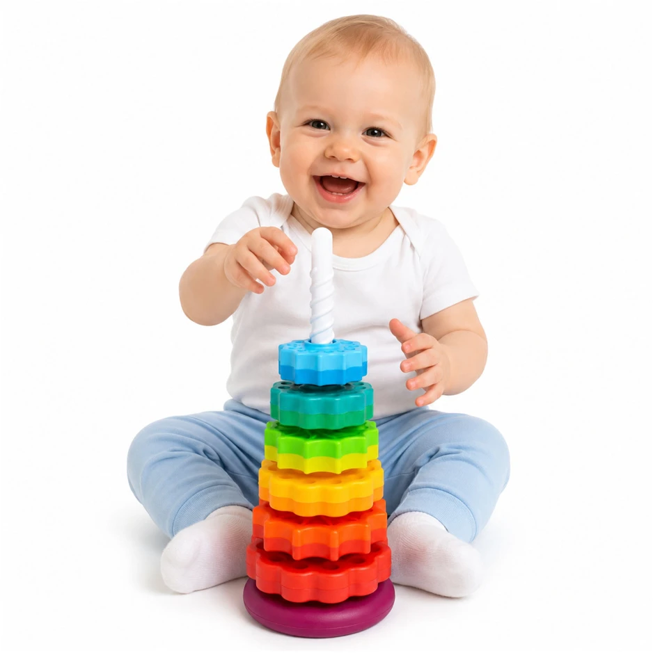 Dėlionė Lean Toys Piramidė 36 cm 6 vnt.