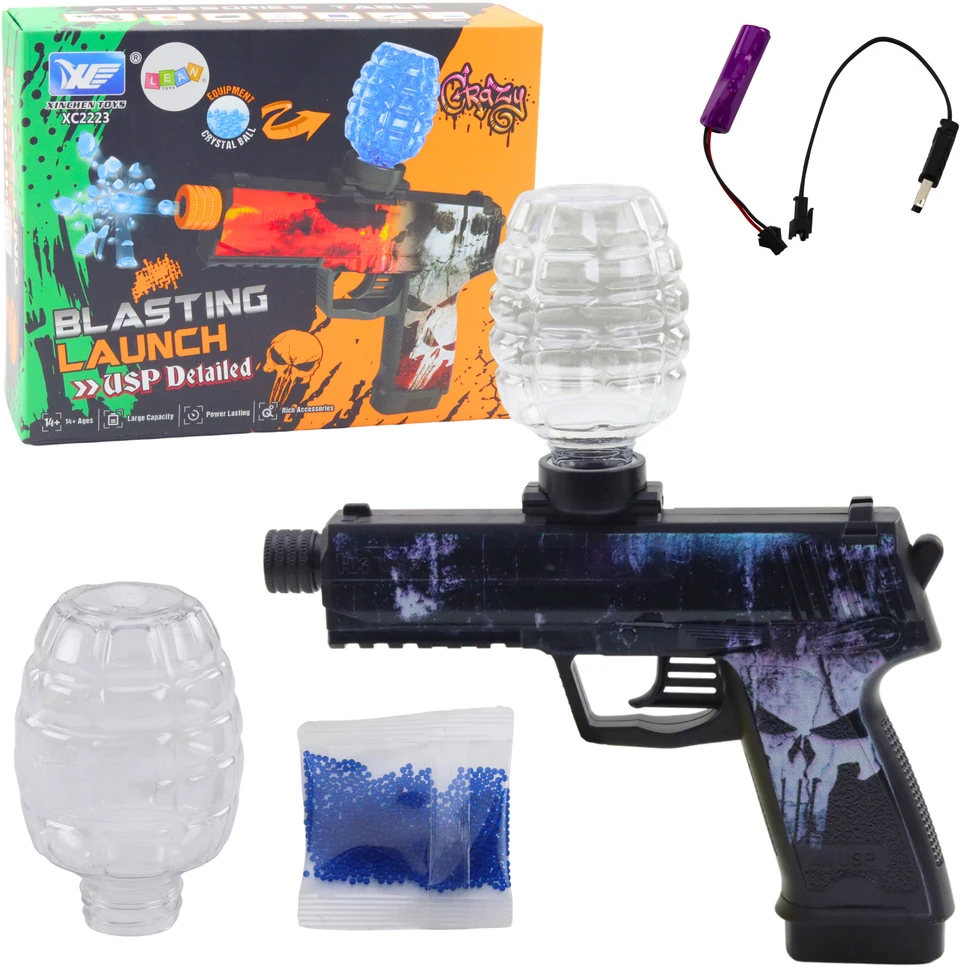 Pistolet Skull Automatinė vandens gelio rutulinio ginklo kaukolė