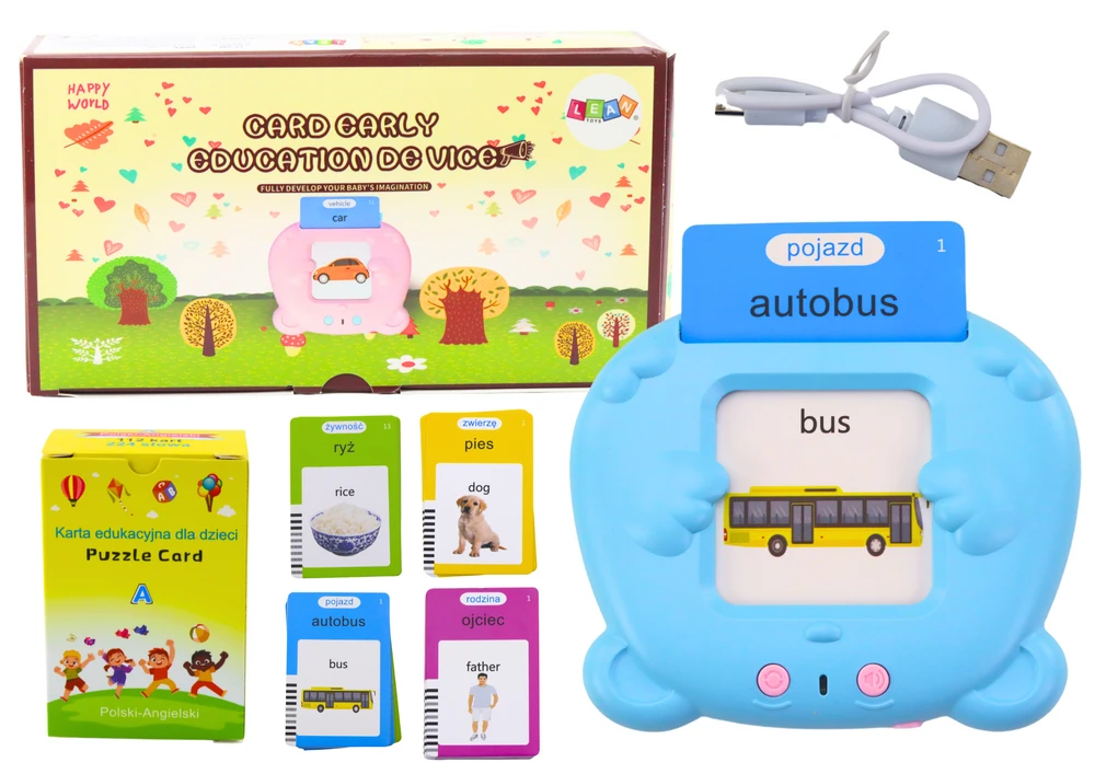 Tablet Mokomasis planšetinis kompiuteris 224 žodžiai mėlynas