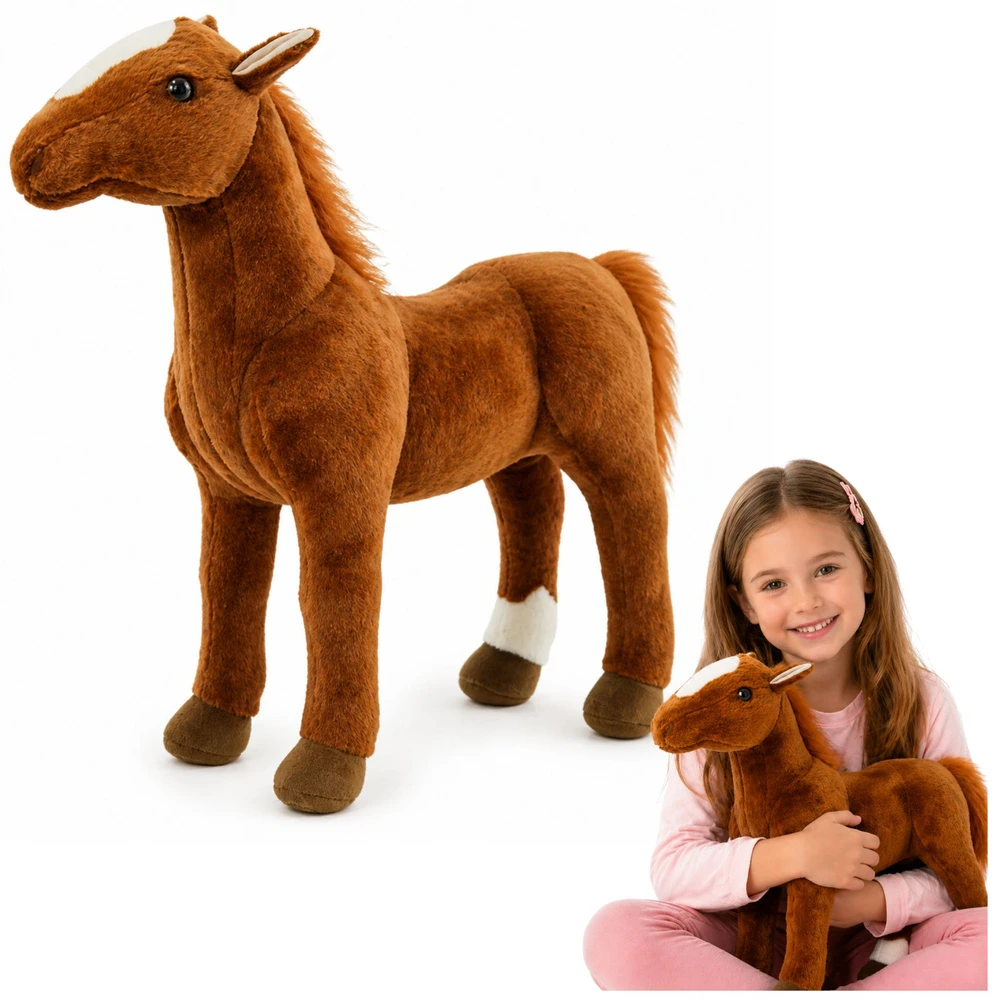 Lean Toys Pliušinis arkliukas 40 x 37 cm