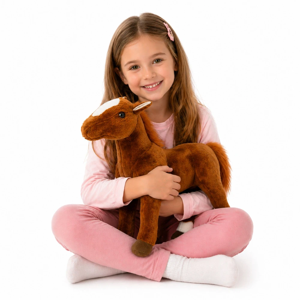 Lean Toys Pliušinis arkliukas 40 x 37 cm