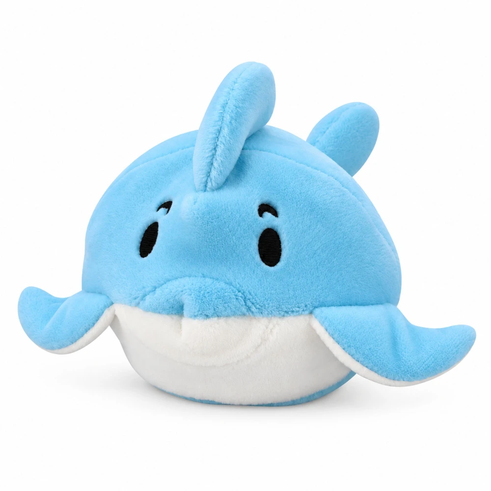 Lean Toys Sensorinis pliušinis žaislas su vandens rutuliukais, jūrų gyvūnai, 6 × 6 cm