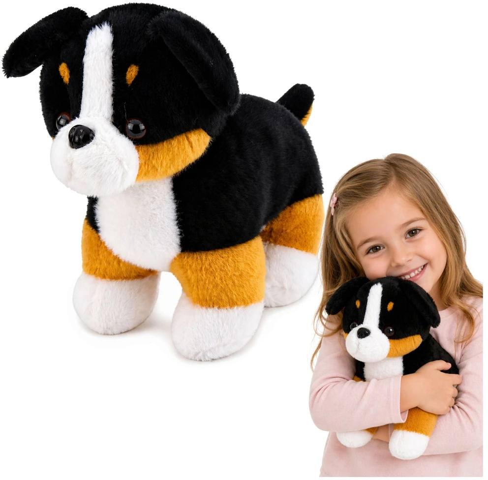 Lean Toys Berno zenenhundo pliušinis žaislas, 30 cm