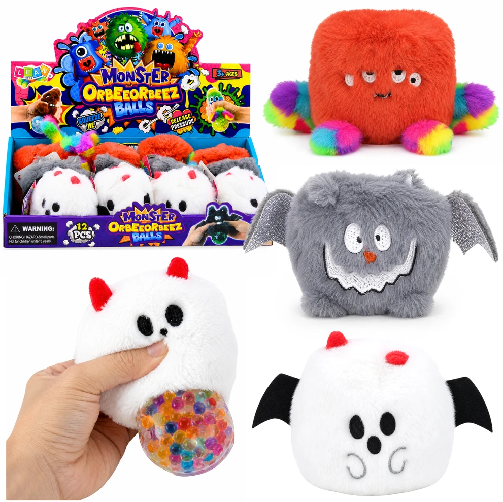 Lean Toys Sensorinis spaudomas žaislas su pliušiniu paviršiumi ir blizgučiais, 8 × 8 cm