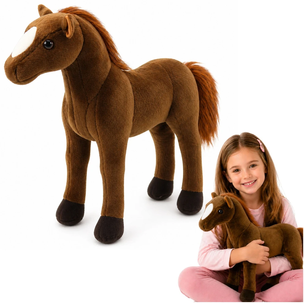 Lean Toys Pliušinis arklys 40 cm x 37 cm
