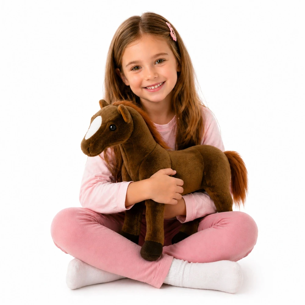 Lean Toys Pliušinis arklys 40 cm x 37 cm