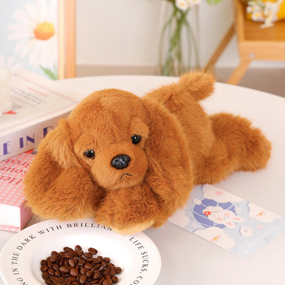 Lean Toys Pliušinis šuo su svorinėmis letenėlėmis, 30 cm