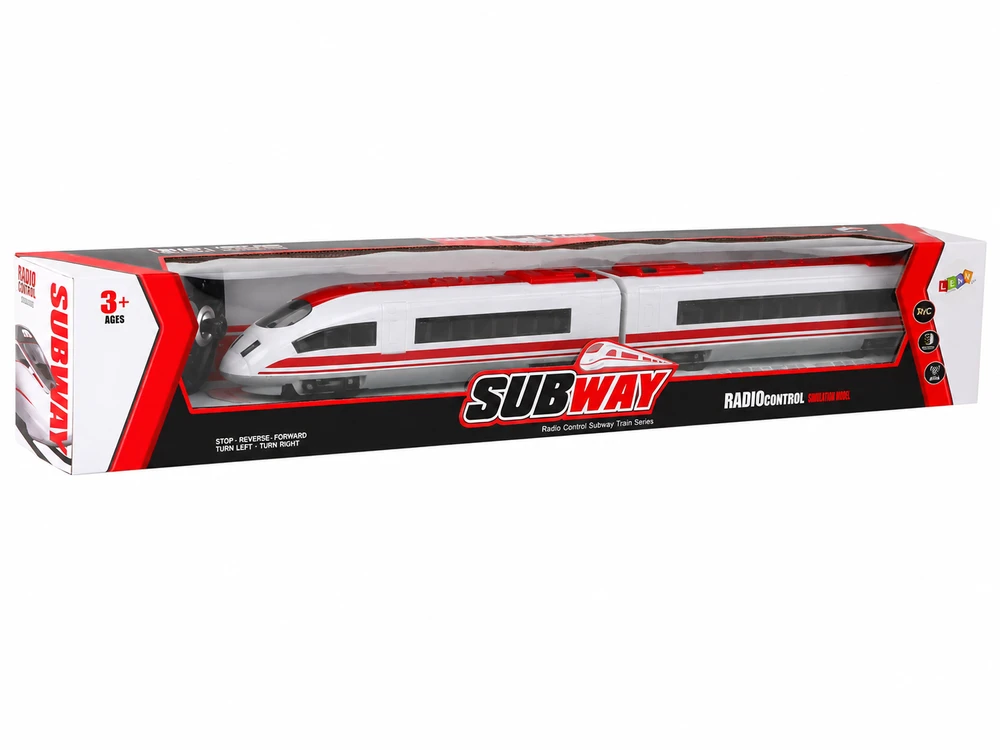 Lean Toys Nuotoliniu būdu valdomas traukinys su apšvietimu, 65 cm