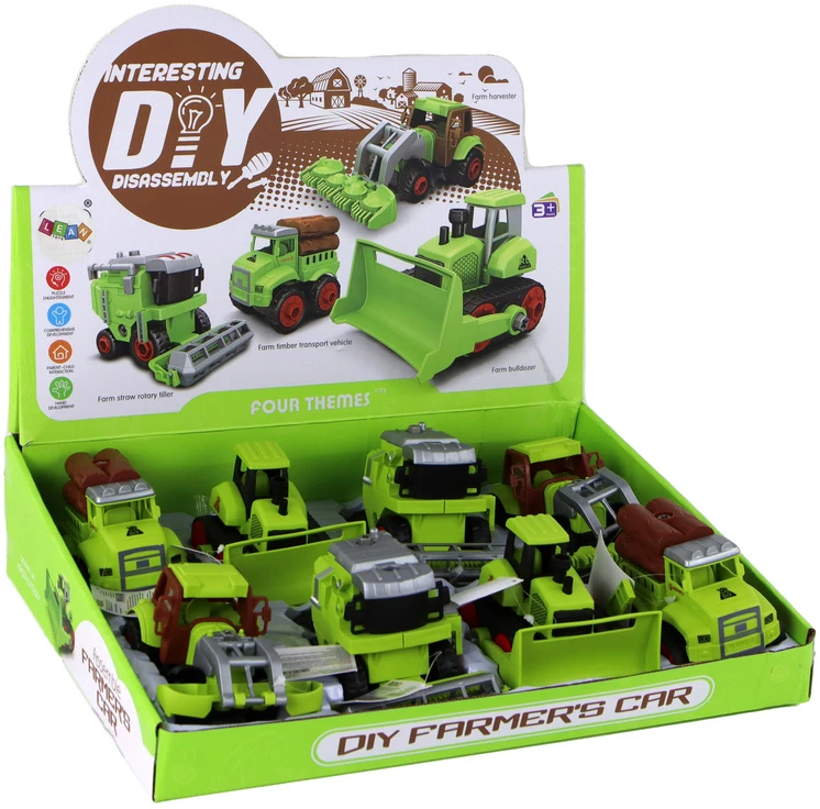 Žaislinė žemės ūkio transporto priemonė Lean Toys, žalia, 1 vnt