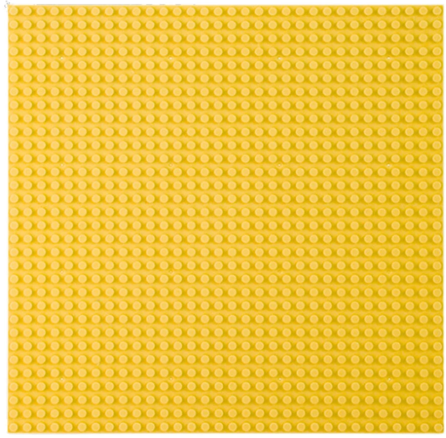 Lean Toys Geltona Konstruktoriaus plokštė 25.5x25.5 cm