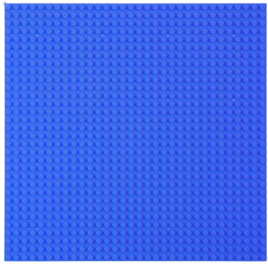Lean Toys Tamsiai mėlyna statybos plokštė 25.5 x 25.5 cm