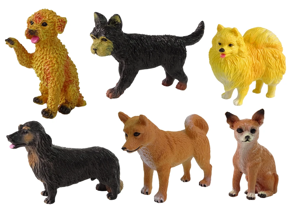 Zestaw Šunų figūrėlių rinkinys Lean Toys, 6vnt