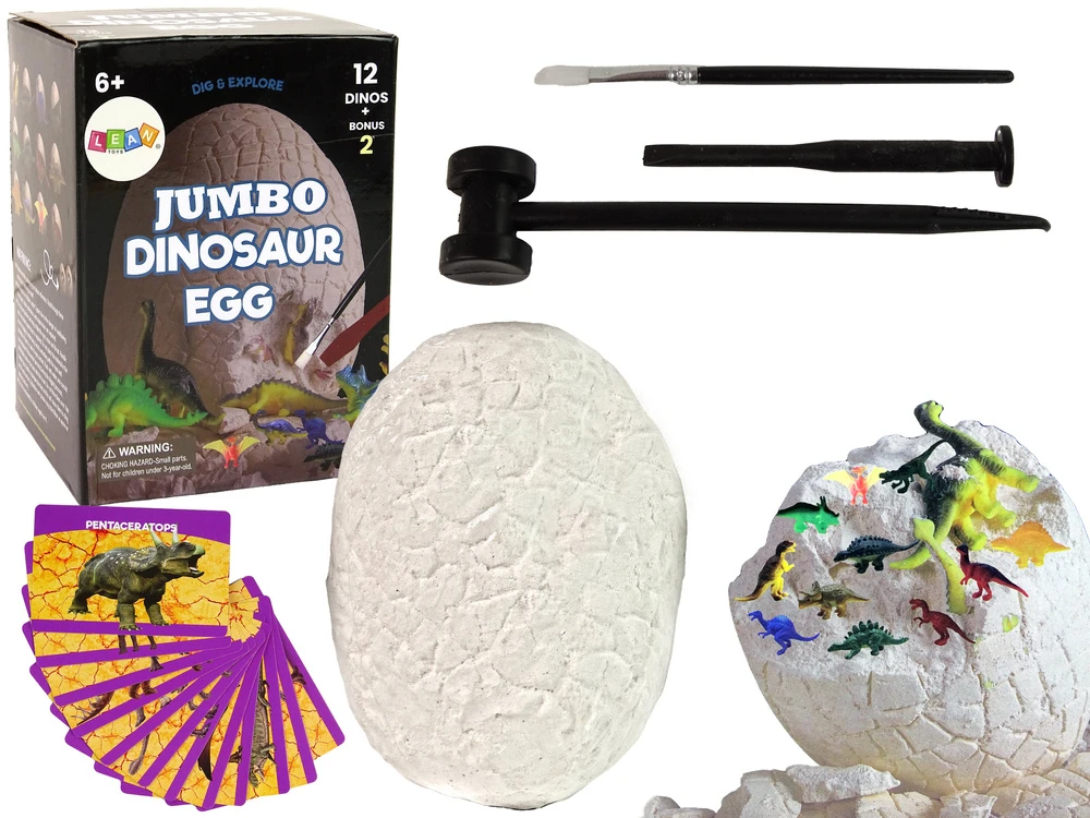 Zestaw Archeologijos kasinėjimų rinkinys Lean Toys Dinozauro kiaušinis