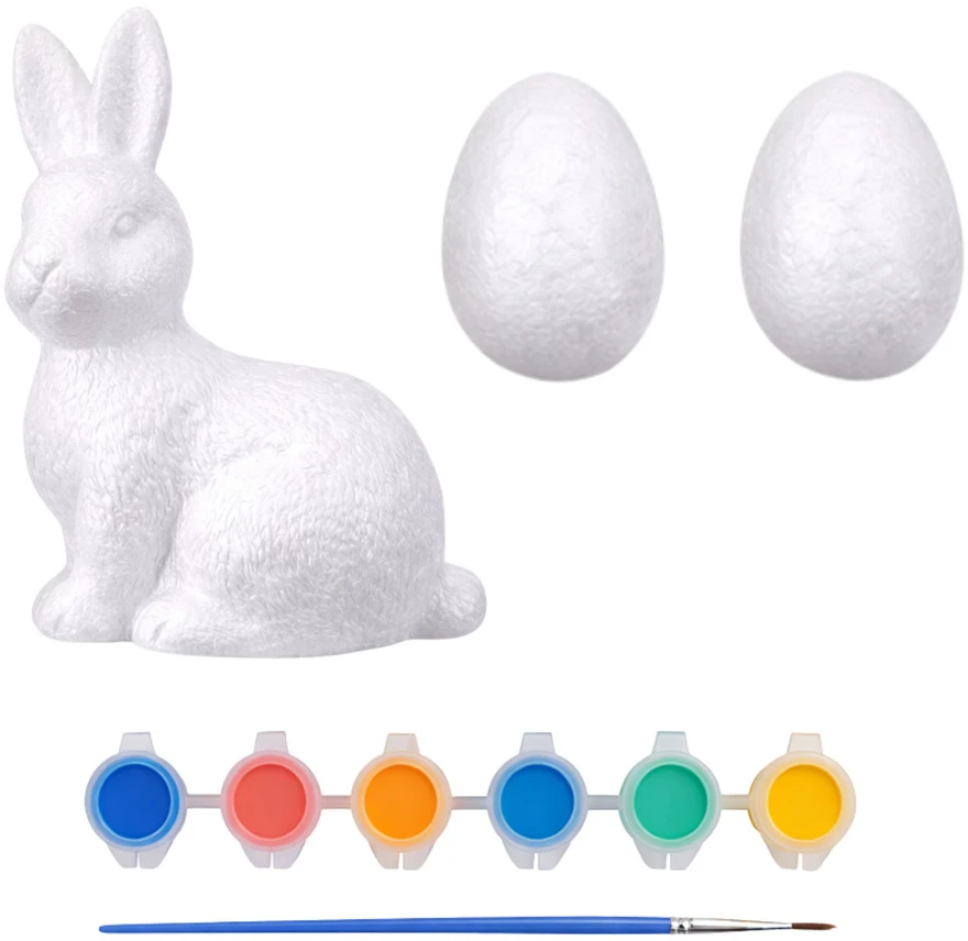 „Lean Toys“ rinkinys putplasčio ornamentų dažymui, zuikio kiaušinių dažai (2 vnt.)