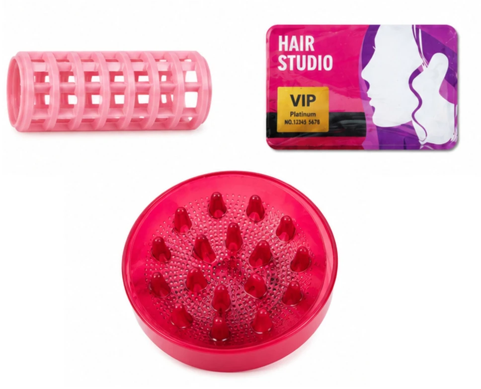 Lean Toys Plaukų stilizavimo rinkinys Rožinis