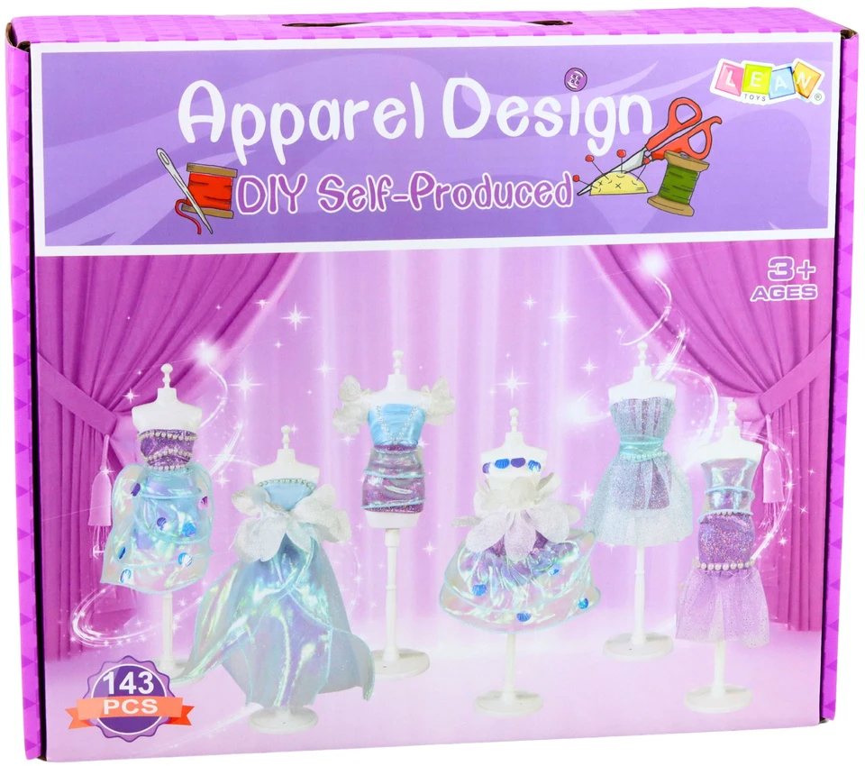 Zestaw Kūrybinis lėlių aprangos kūrimo rinkinys Little Fashion Designer