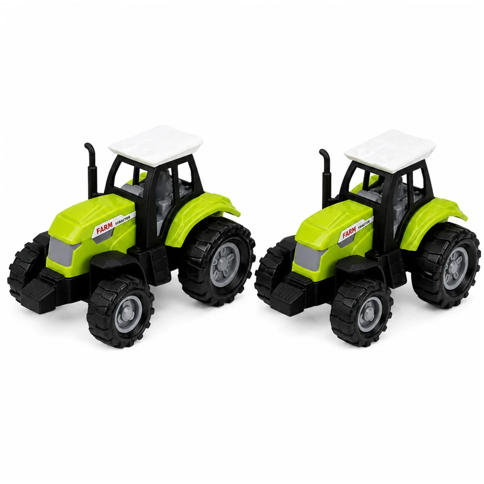 Lean Toys Ūkio figūrėlių rinkinys su traktoriaus dėže, įvairiaspalvis, 32,5 × 23 × 11,5 cm, 28 dalių