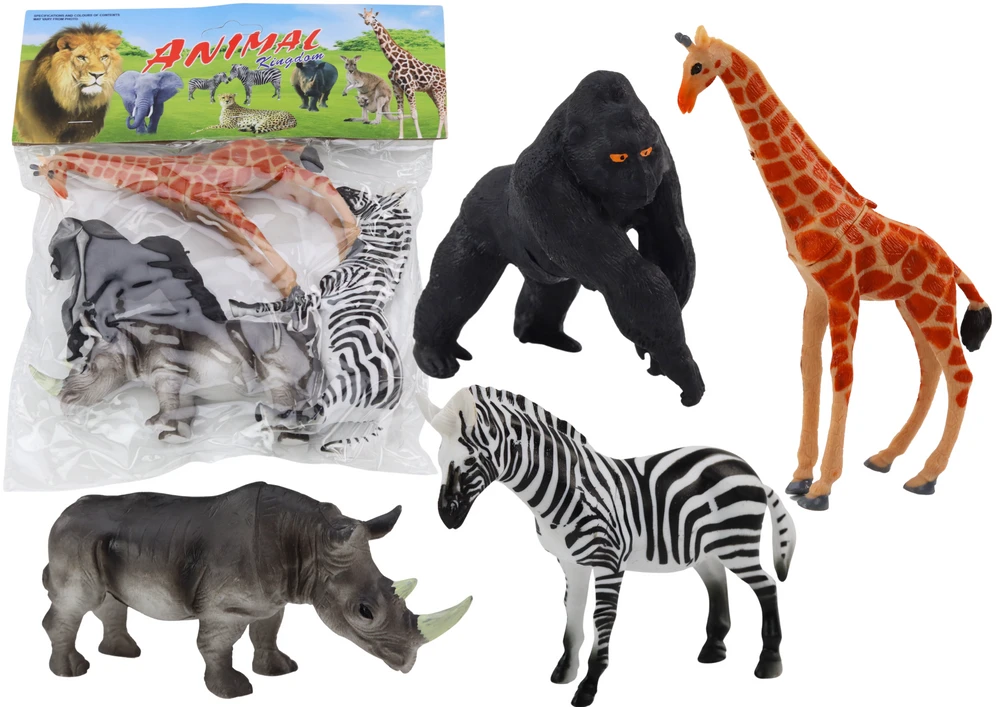 Lean Toys Afrikos gyvūnų figūrėlių rinkinys (4 vnt.)
