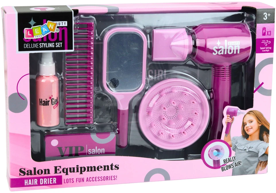 Lean Toys Vaikiškas kirpyklos rinkinys rožinis