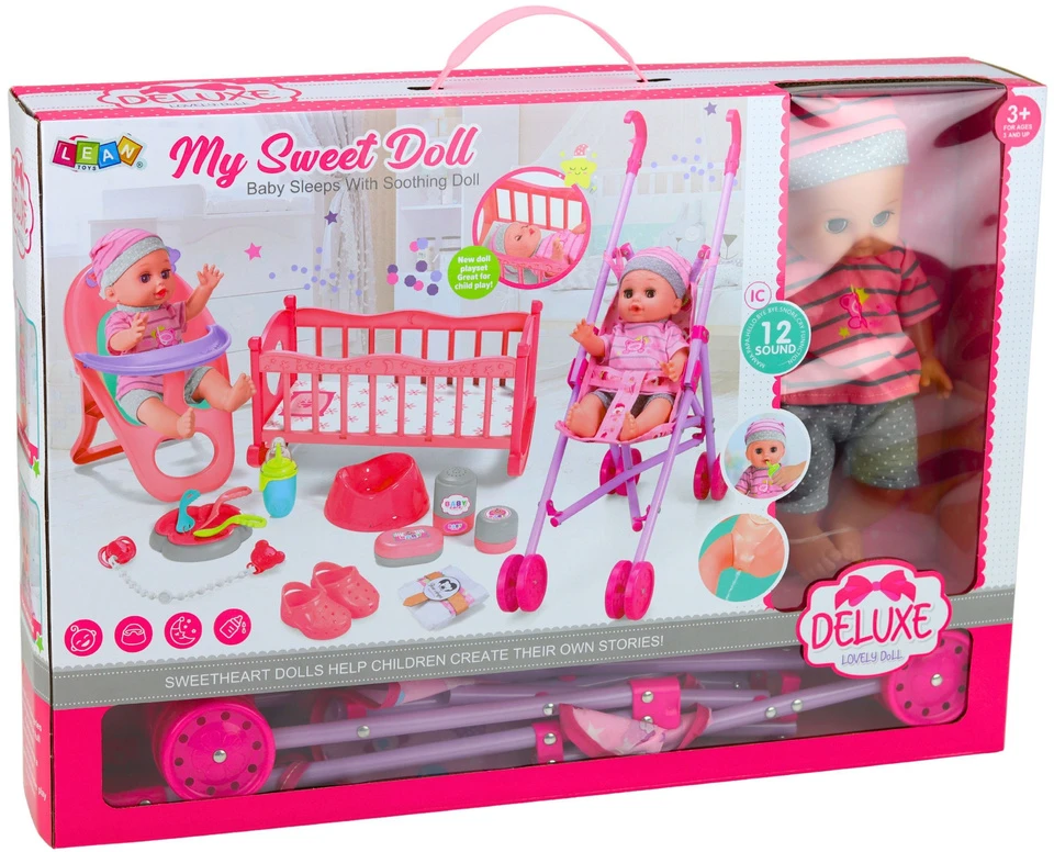 Lean Toys Interaktyvi lėlė 30 cm