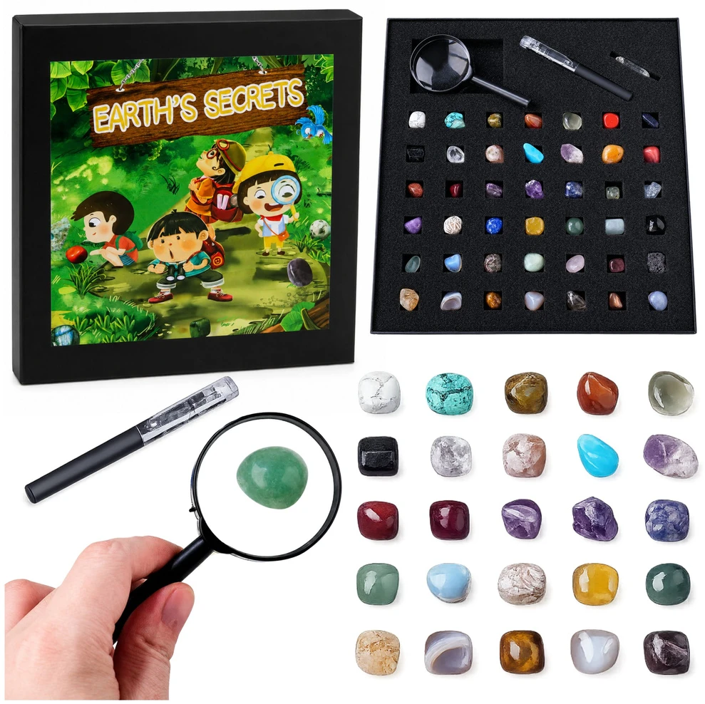 Lean Toys Mineralų rinkinys 43 vnt.