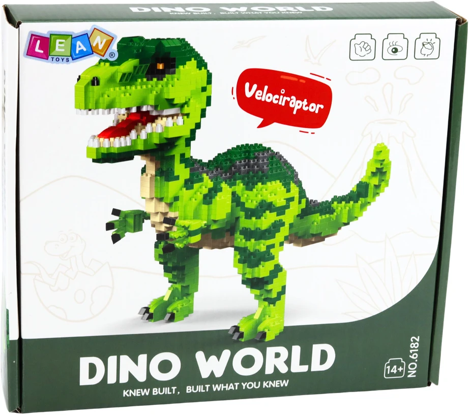 Lean Toys Konstravimo rinkinys Velociraptor 1457 vnt.