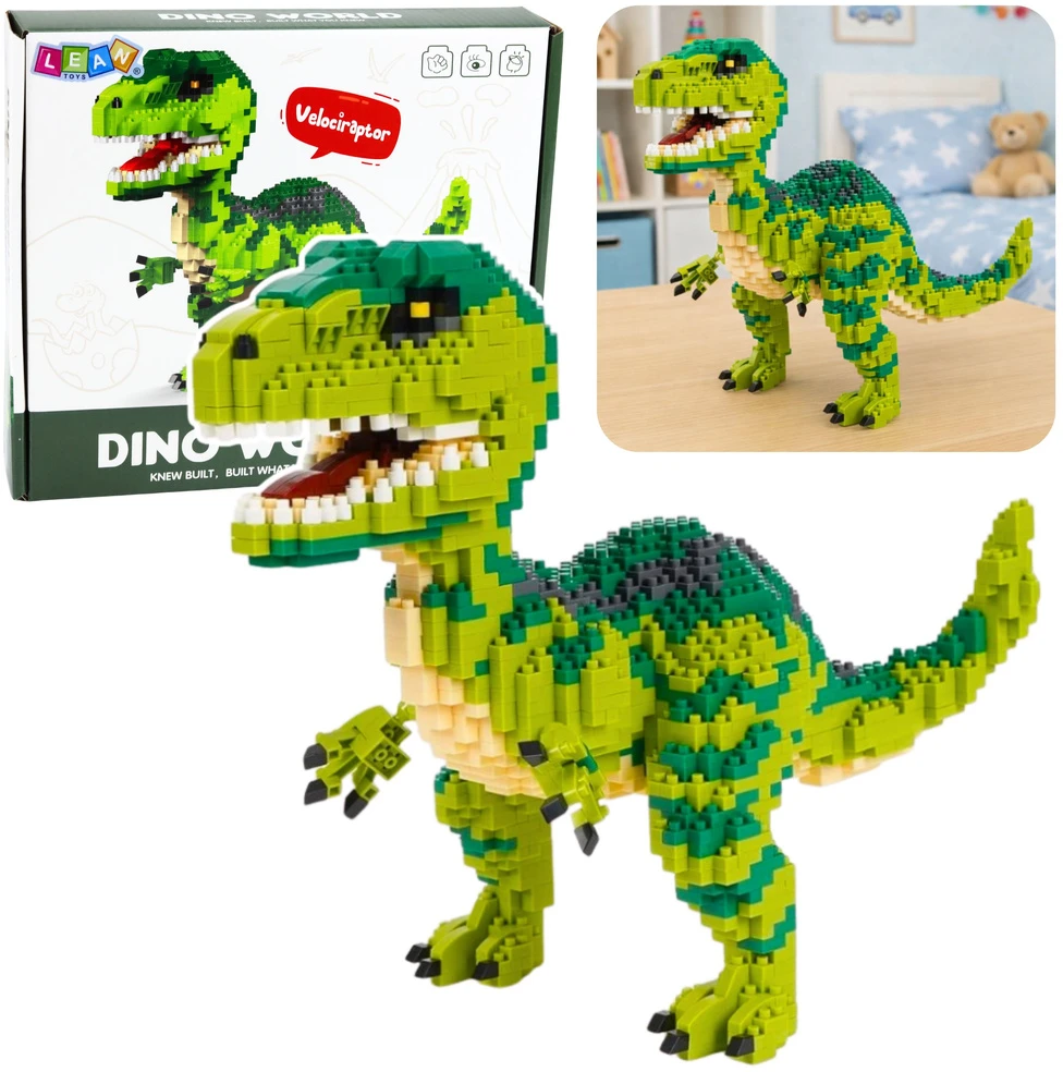 Lean Toys Konstravimo rinkinys Velociraptor 1457 vnt.